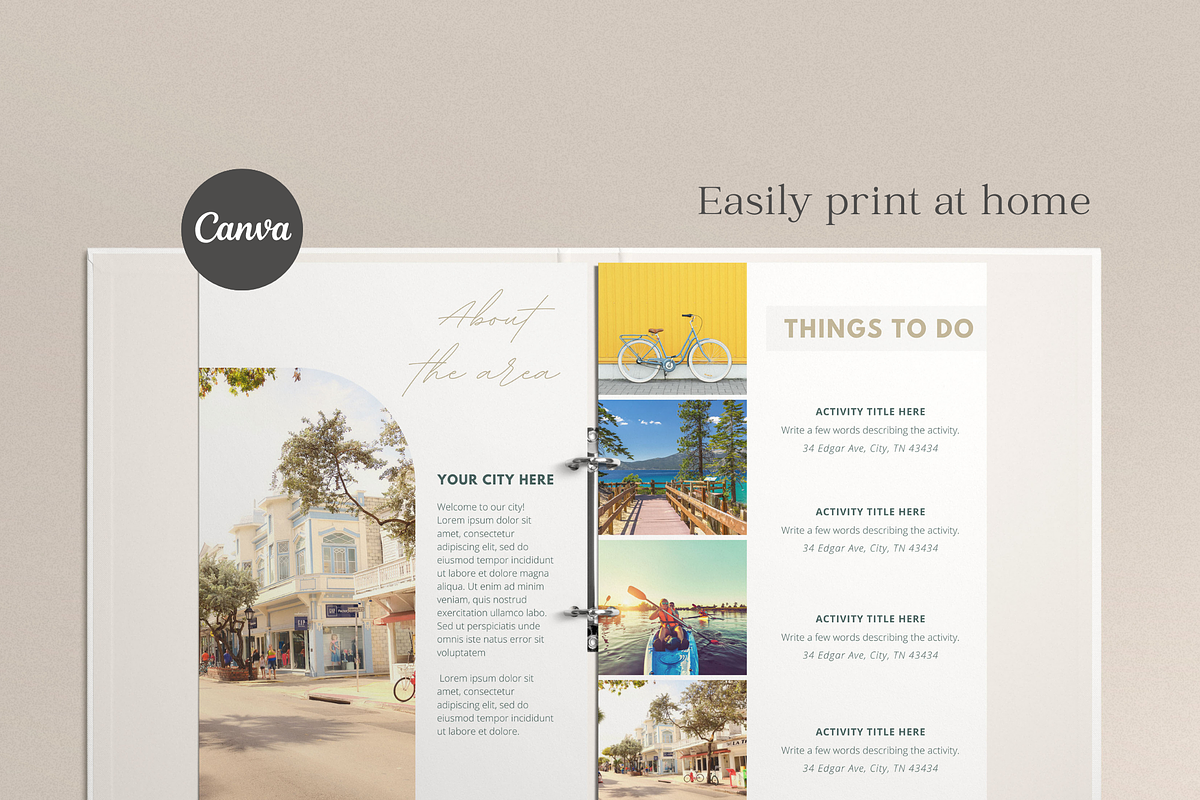 Vacation Rental Welcome Guide Canva, a Flyer Template by Sweet Little Muse (Photo 4 of 7)