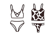 Outline women lingerie underwear set, an Object Illustration by Good Studio (Thumbnail 8 of 9)