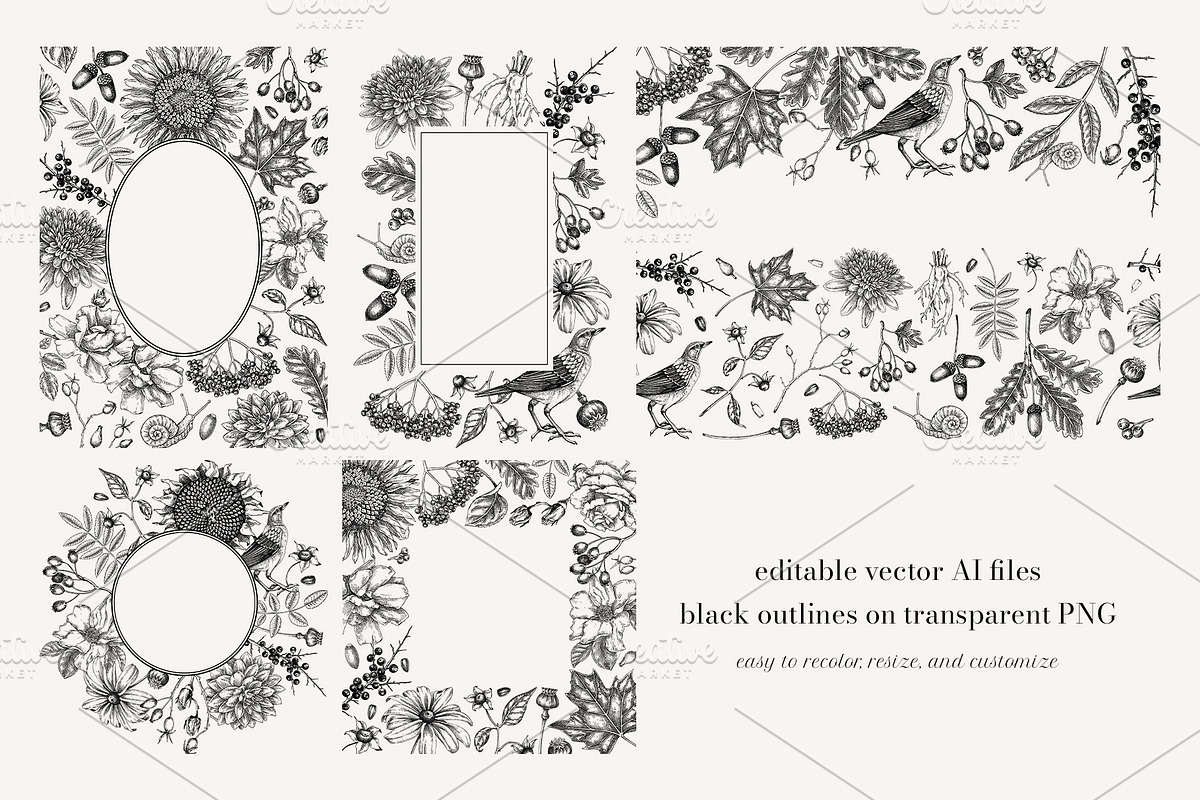 Autumn Heritage Botanical Collection, a Seasonal Illustration by Yevheniia (Photo 7 of 13)
