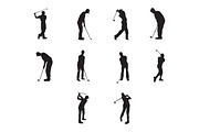 Golf silhouette, a Sport Illustration by Syaeful Anas (Thumbnail 3 of 3)