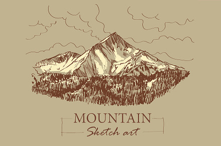 Sketch of mountain