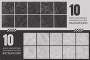 20 Topographic Pattern Background, a Background Graphic by Pikgura (Thumbnail 2 of 2)