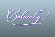 Colomby, a Script Font by Eurotypo (Thumbnail 1 of 6)
