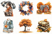Watercolor Fall Season Clipart, an Illustration by OK Design (Thumbnail 5 of 5)