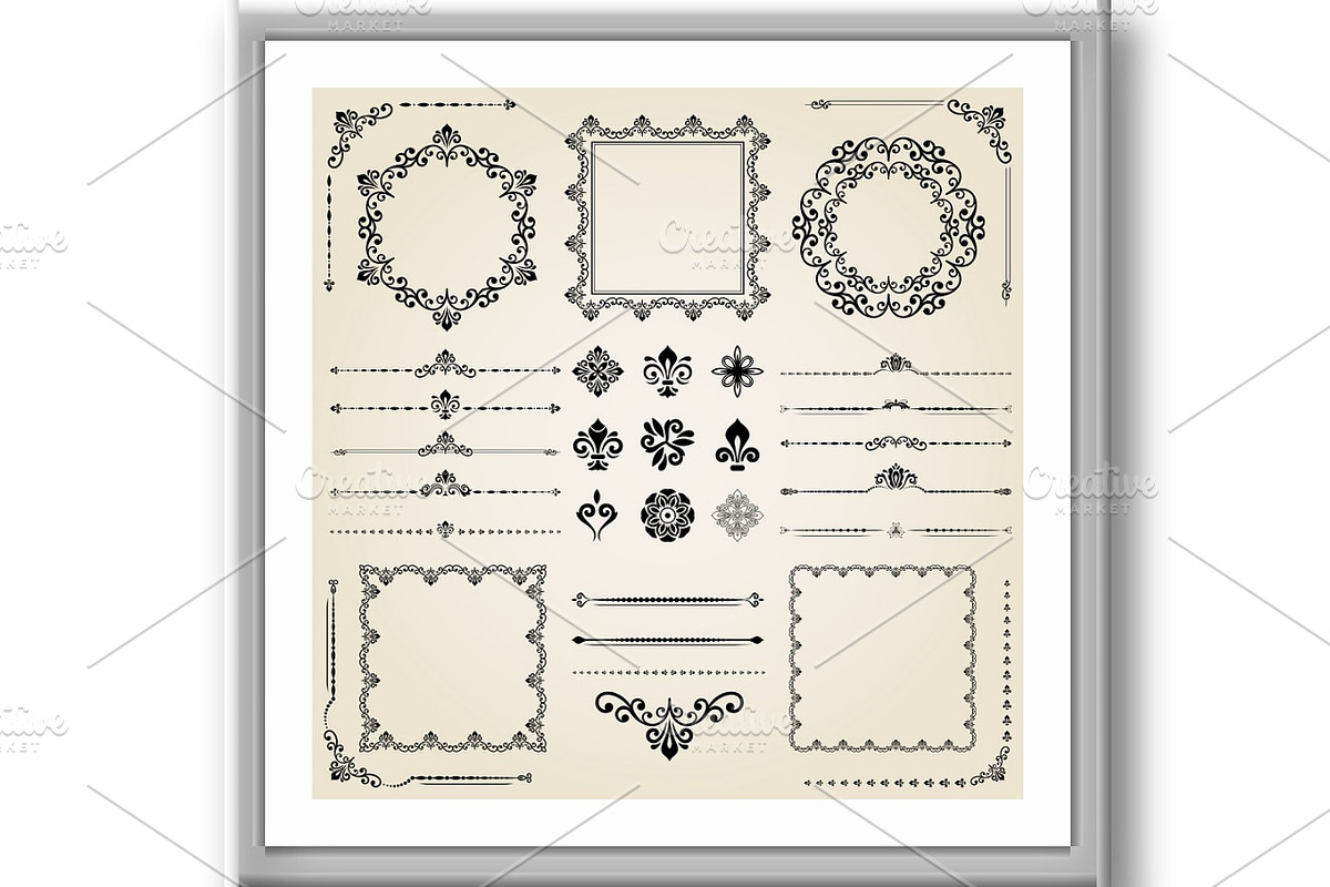 Vintage Set of Elements, a Texture Graphic by FineArtStudio (Photo 3 of 3)