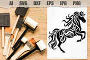 Stencil Horse, an Animal Illustration by MARYCRAFTIRIA (Thumbnail 2 of 3)