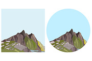Mountain landscapes, a Background Graphic by lycka (Thumbnail 4 of 5)