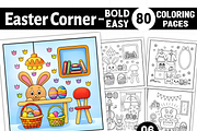 Bold Easy Easter Corner, a Seasonal Illustration by Ink Gallery (Thumbnail 1 of 9)