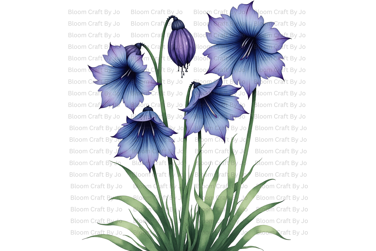 Monkshood Blooms, a Decorative Illustration by Bloom Craft Creations (Photo 12 of 12)