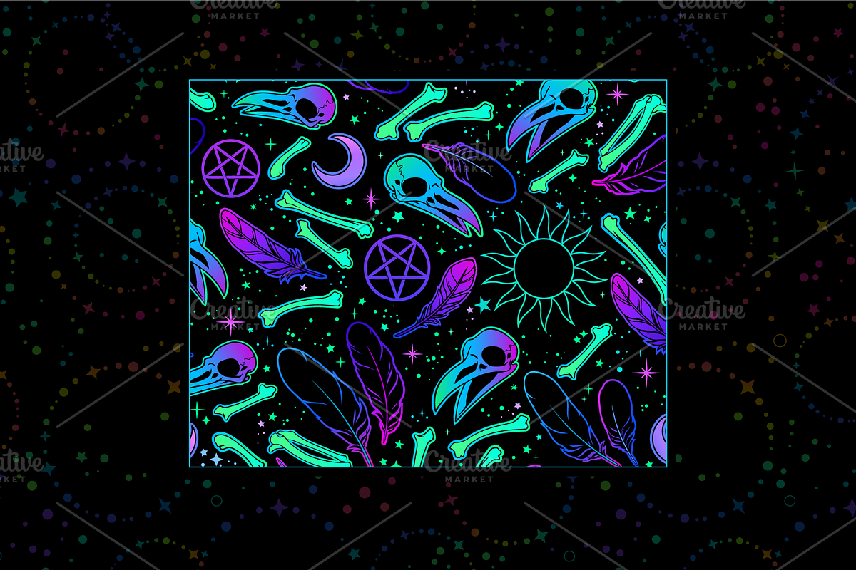 Halloween backgrounds, a Pattern Graphic by Victoria Bat (Photo 3 of 9)