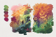 Warm Pastels - Procreate Brushes, a Brush Add-On by Moon House Shop (Thumbnail 2 of 5)
