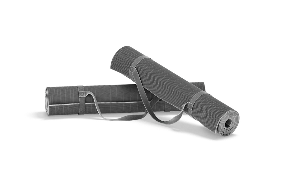 Black Twisted Yoga Mat Set 3D Model, an Object 3D Model by rebrandy (Photo 9 of 9)