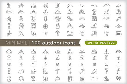 Minimal 100 outdoor icons, an Outline Icon by Picture Window