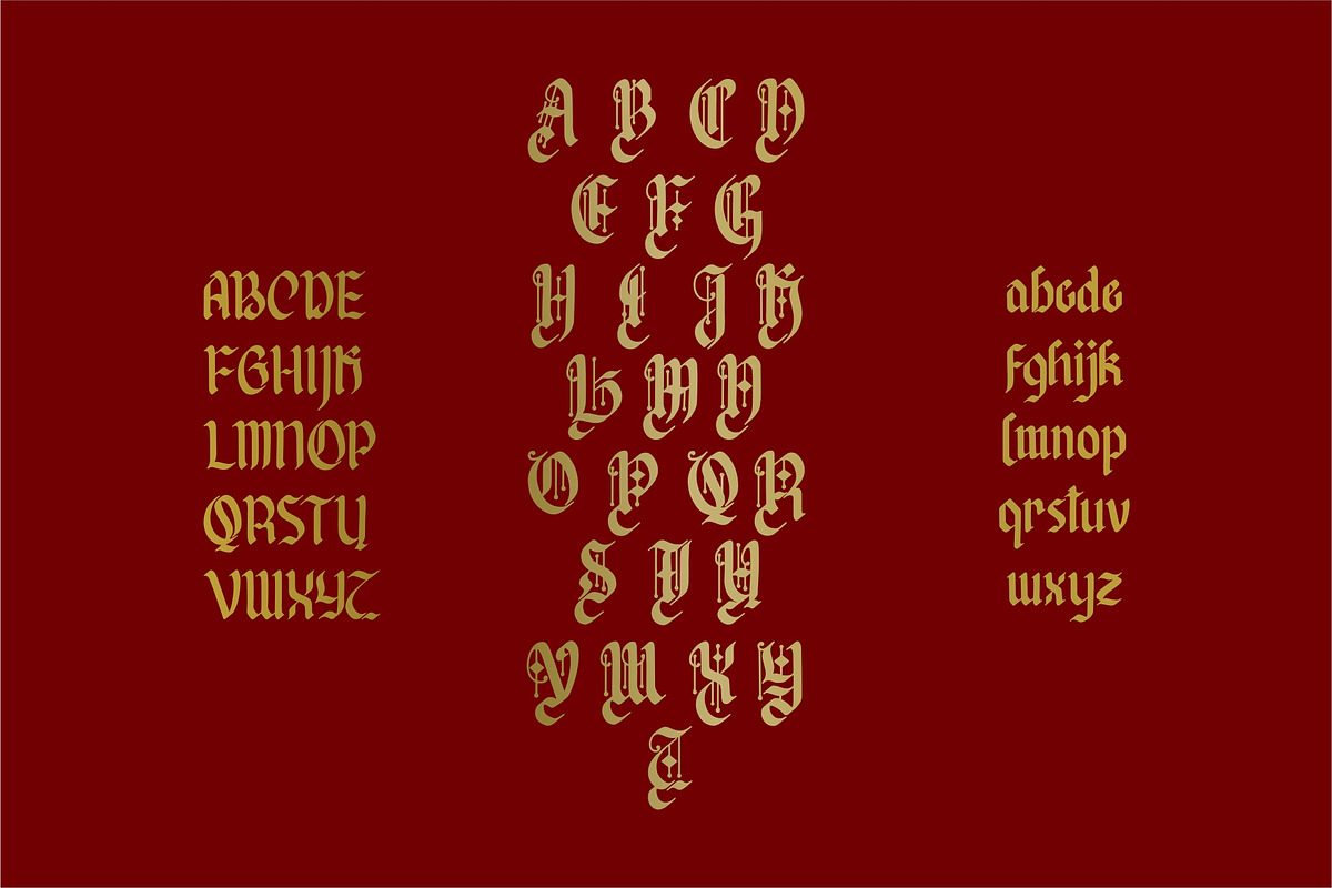 Afterkilly - Blackletter Typeface preview 5