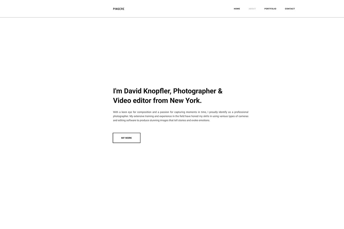 Minimal Portfolio Template, a Design Template by Smart Pixel (Photo 7 of 16)