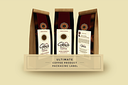 THE ULTIMATE PRODUCT PACKAGE LABEL, a Merchandise Mockup by Vova (Thumbnail 1 of 6)