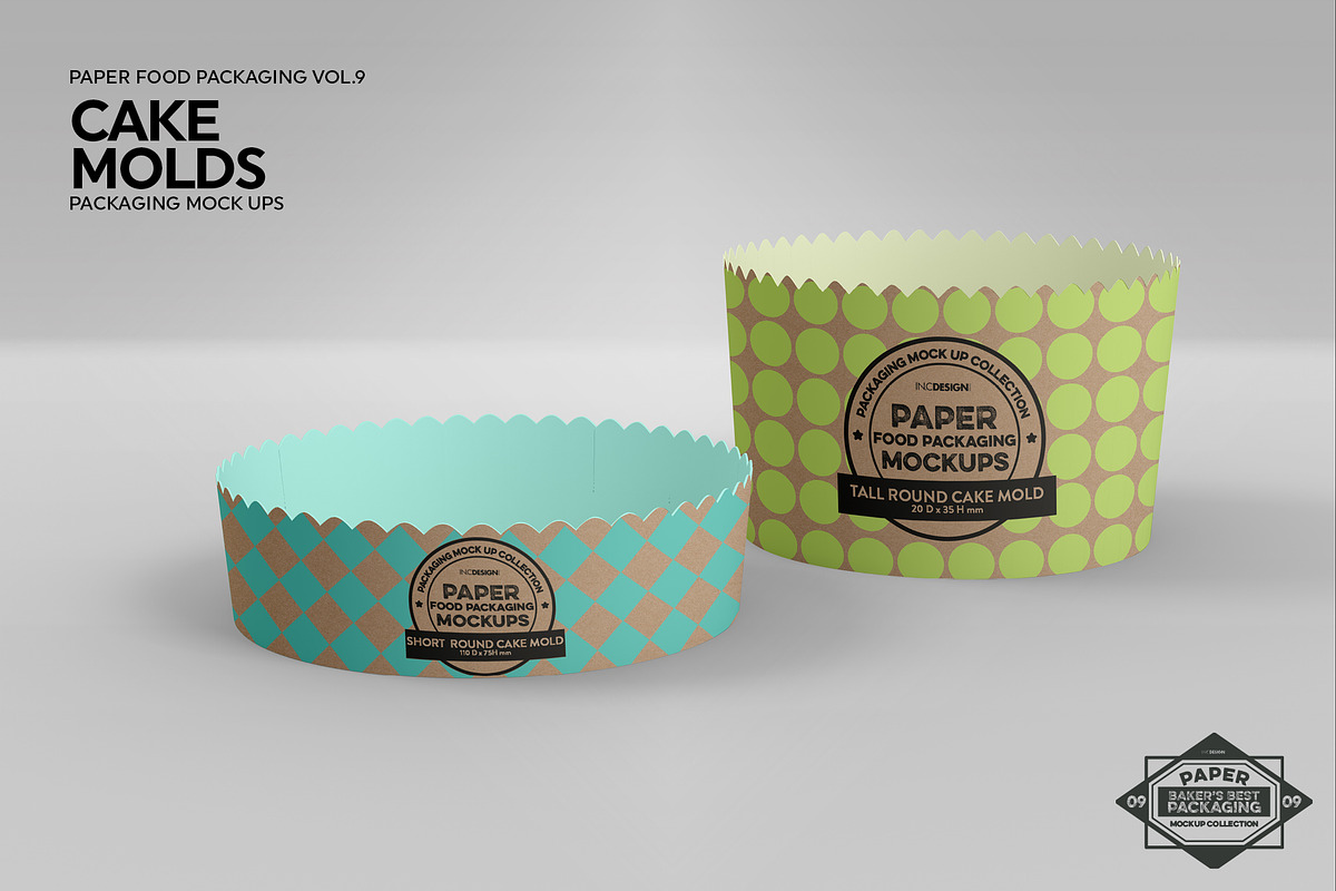 Round Cake Mold Packaging Mockup, a Packaging Mockup by INCDesign (Photo 5 of 6)