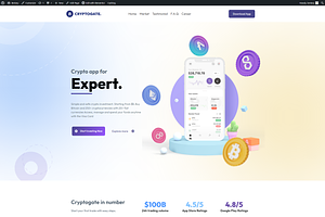 Crypto App Elementor Template Kit