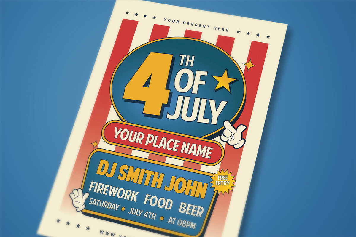 4TH July Flyer, a Flyer Template by megarez (Photo 2 of 3)
