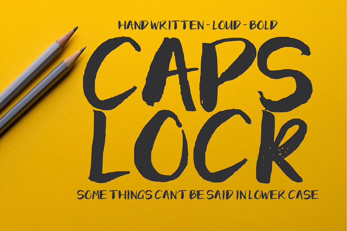 ARC CAPS LOCK - Handwritten Font preview 4