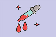 Medical glass dropper, a Solid Icon by REIKYDEWANSASONGKO (Thumbnail 2 of 3)