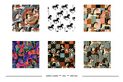 Carousel Horse Retro Art Designs, a Pattern Graphic by karenfoleyphoto (Thumbnail 4 of 7)