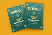 Diwali Festival Party Flyer Template, a Flyer Template by megarez (Thumbnail 3 of 3)