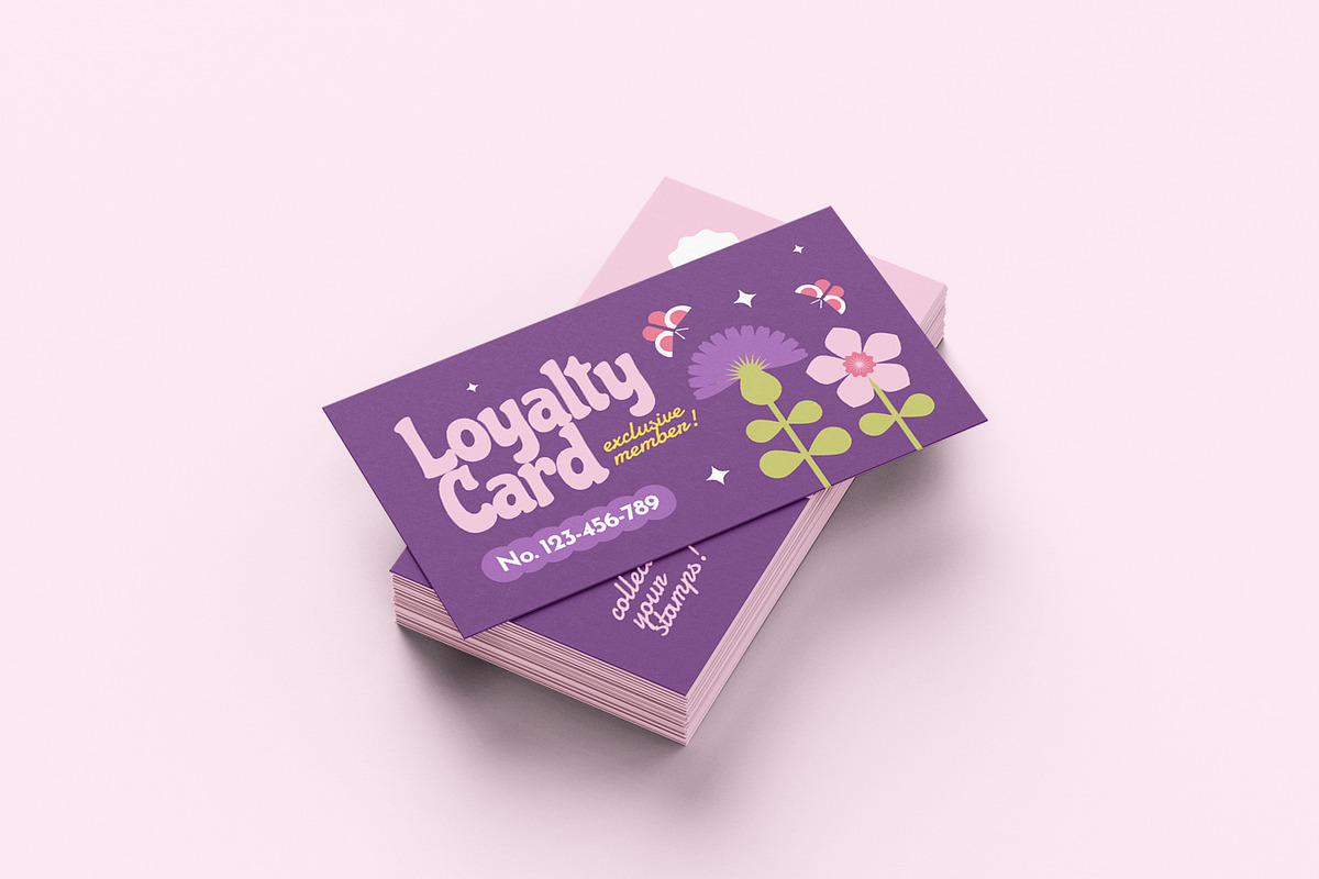 Bloomhara - Loyalty Card, a Card Template by Fannan Studio (Photo 3 of 3)