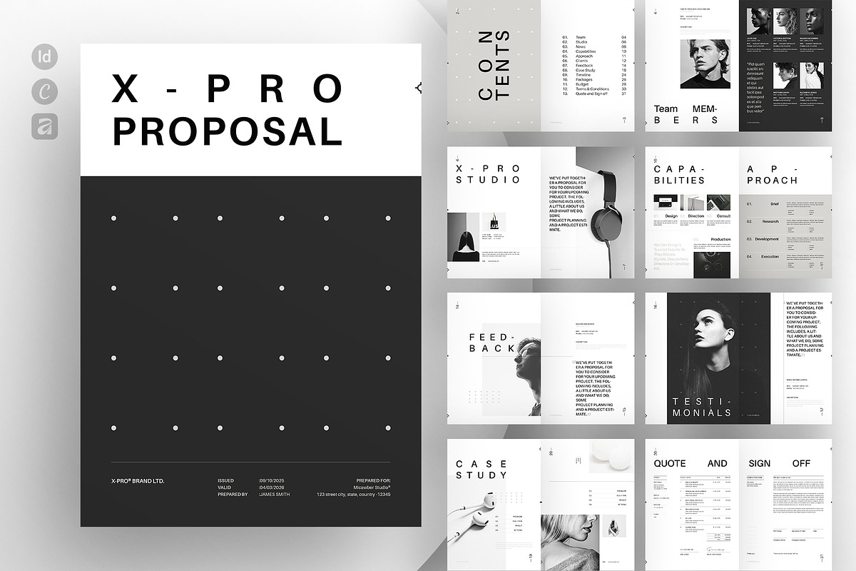 Minimalism Proposal Design Template, a Brochure Template by ArtisanaAura (Photo 1 of 15)