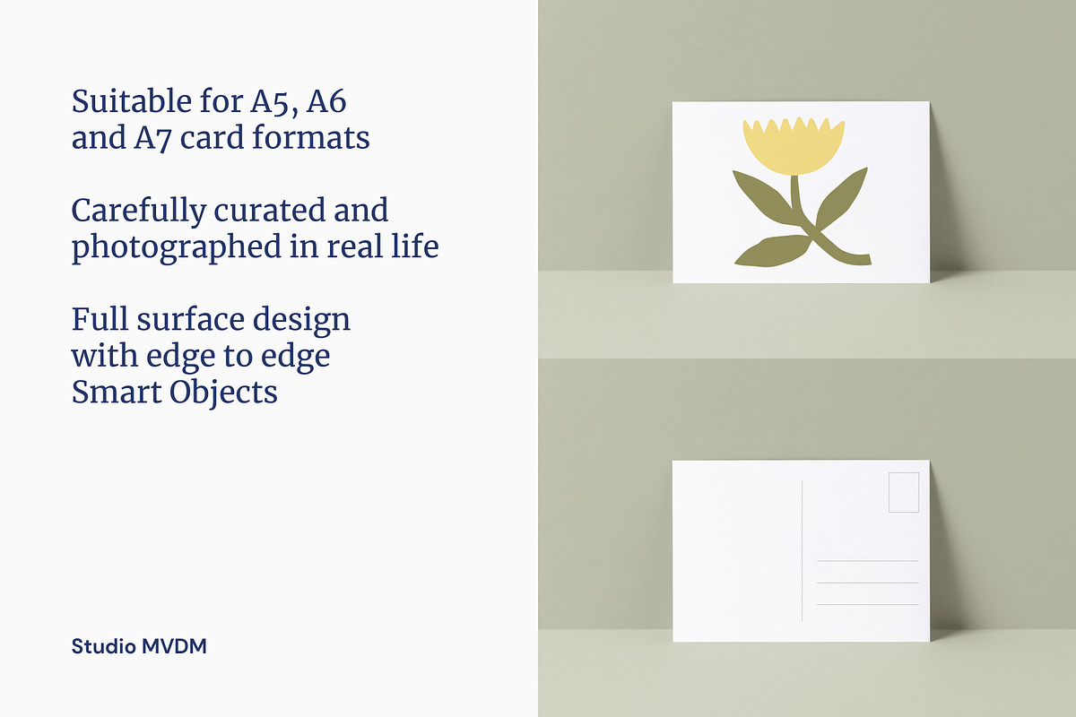 Single Card Mockup Bundle, a Print Template by Studio MVDM (Photo 6 of 8)