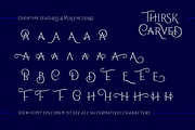 Thirsk Carved, a Serif Font by The Traveling Fox (Thumbnail 5 of 6)