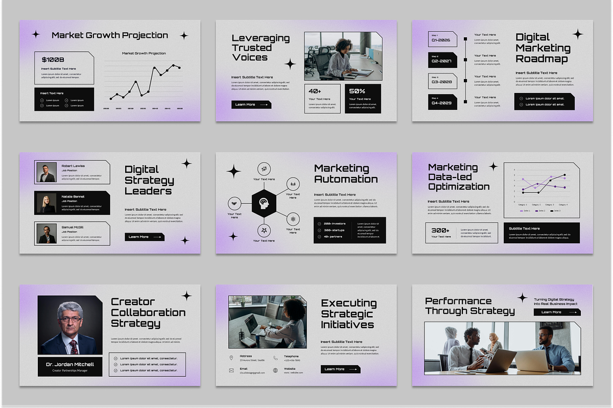 Digital Marketing Strategy GSlides, a Presentation Template by Sixtemp (Photo 3 of 3)