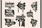 Vintage Motel Sign Set, a Graphic by Mutant Lagoon (Thumbnail 5 of 5)