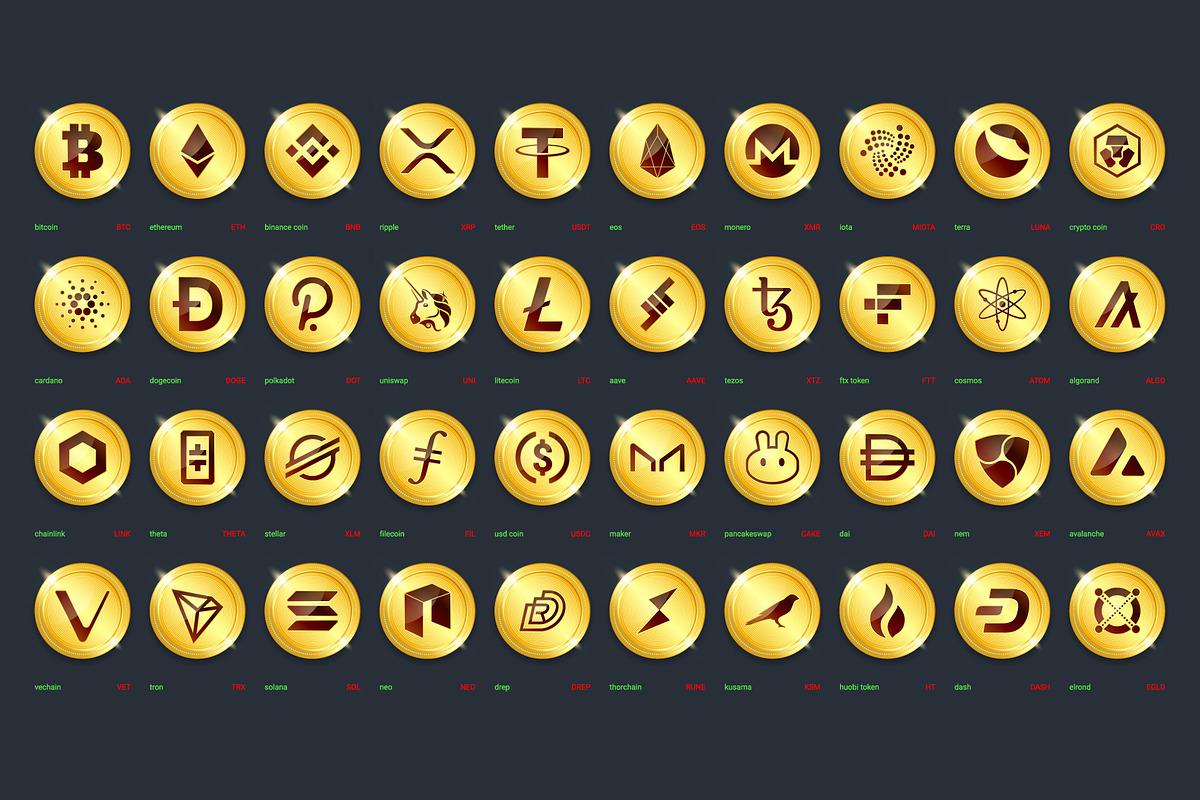 240 Crypto Currency Gold Coins, a Finance Illustration by karnofff (Photo 2 of 7)