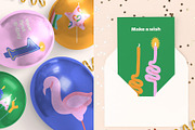 Birthday candles and patterns set, an Outline Icon by My.Ordinarty (Thumbnail 4 of 10)