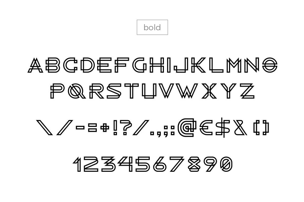 RADON monogram logo FONT preview 4
