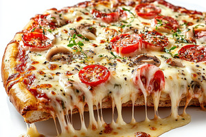 Set of delicious tasty a slice of pi, a Food & Drink Photo by Pixeness Studio