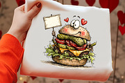 Quirky Valentine's Fast Food Clipart, an Illustration by OK Design (Thumbnail 5 of 6)
