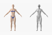 Natural Female 01 A-Pose Base Mesh, a Characters & Person 3D Model by VK Studio (Thumbnail 3 of 26)