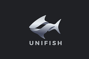 Fish Logo Abstract Shark Tuna