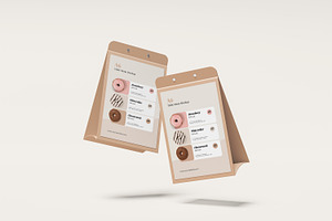 Table Menu Mockup