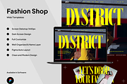Dystrict - Fashion Landing Page, a Landing Page Template by SundayWorkTeam (Thumbnail 1 of 3)