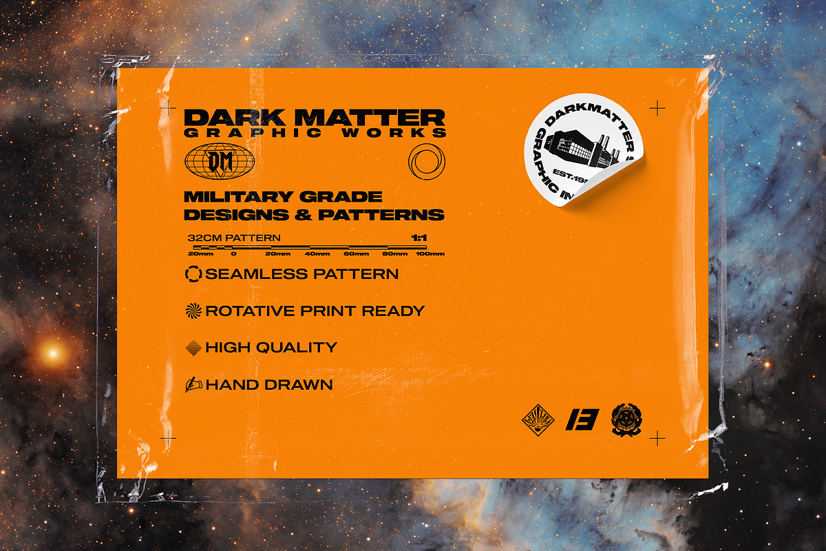 6x Space seamless pattern bundle, a Pattern Graphic by darkmatter_graphicworks (Photo 16 of 18)