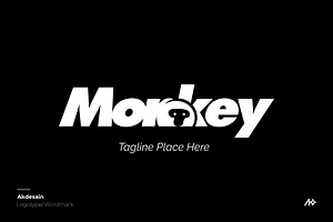 Monkey Wordmark Logo, a Branding & Logo Template by Akdesain