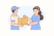 Delivery Package Illustration, an Object Graphic by Jump Studio (Thumbnail 7 of 12)