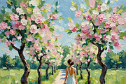 Bridal Wedding Bundle Oil Painting, an Illustration by PLUM&FIGS (Thumbnail 8 of 25)