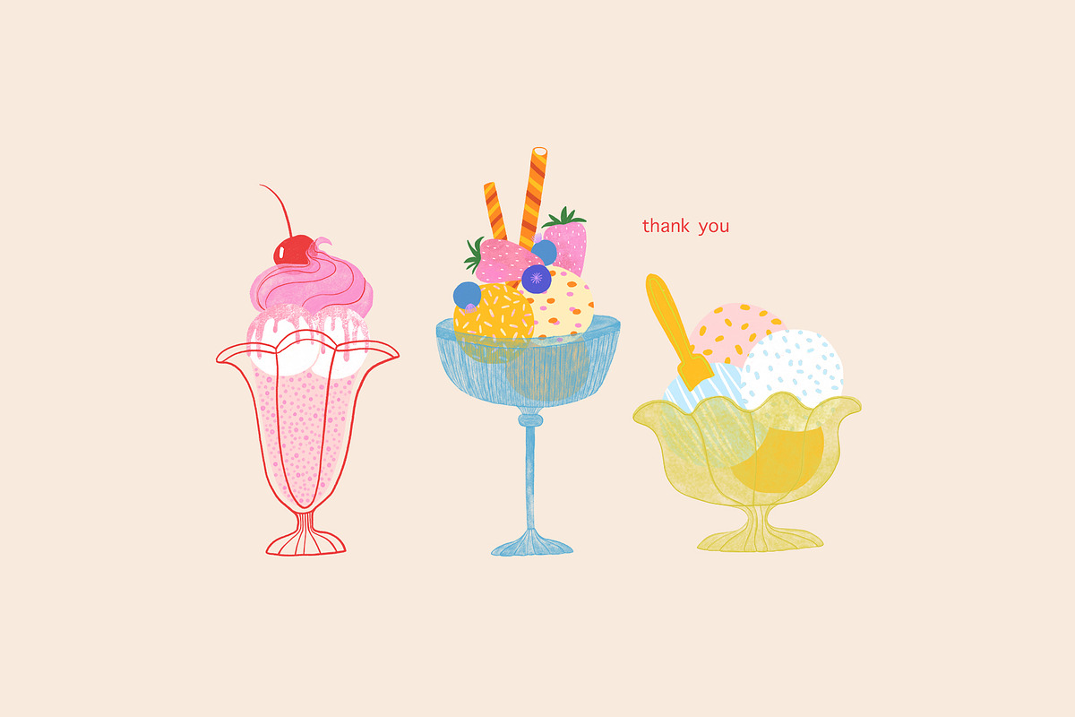 Best Ice Cream in Town, a Food Illustration by Annakniaz (Photo 13 of 13)
