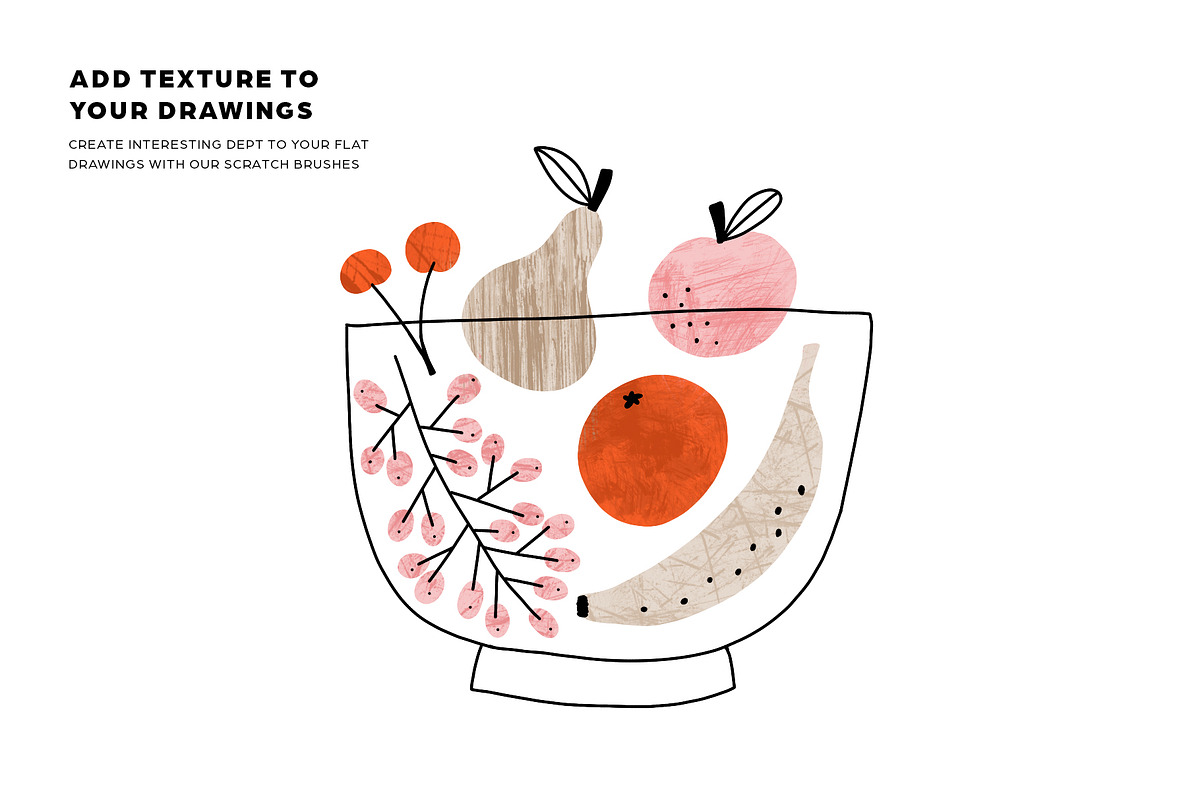 Scratch Procreate Brushes, a Brush Add-On by Faber Co. (Photo 5 of 5)