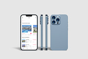 iPhone 13 Pro Max Mockup Bundles, an iPhone Mockup by Graphic Aesthetic (Thumbnail 14 of 22)