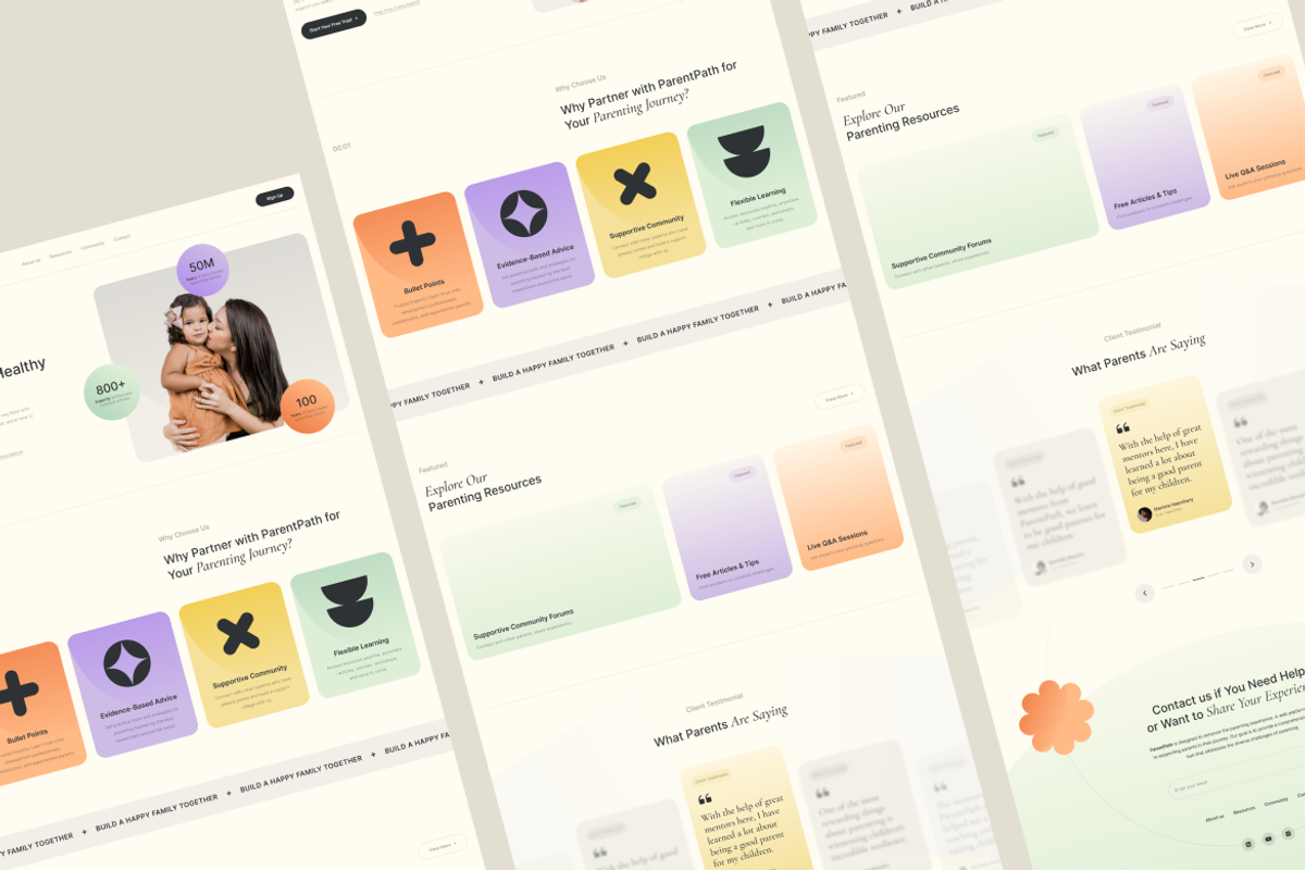 ParentPath - Parent Support Landing, an UI Kit Template by Rahardi Creative (Photo 4 of 4)